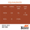 AK Interactive AK11093 Brick Red Acrylic Paint 17ml (3rd Generation)