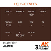 AK Interactive AK11098 Black Red Acrylic Paint 17ml (3rd Generation)