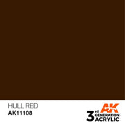 AK Interactive AK11108 Hull Red Acrylic Paint 17ml (3rd Generation)