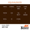 AK Interactive AK11108 Hull Red Acrylic Paint 17ml (3rd Generation)
