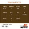AK Interactive AK11109 Dark Brown Acrylic Paint 17ml (3rd Generation)
