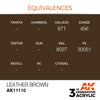 AK Interactive AK11110 Leather Brown Acrylic Paint 17ml (3rd Generation)