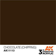 AK Interactive AK11113 Chocolate (Chipping) Acrylic Paint 17ml (3rd Generation)