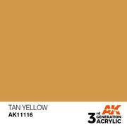 AK Interactive AK11116 Tan Yellow Acrylic Paint 17ml (3rd Generation)