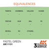 AK Interactive AK11131 Pastel Green Acrylic Paint 17ml (3rd Generation)