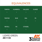AK Interactive AK11145 Lizard Green Acrylic Paint 17ml (3rd Generation)