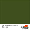 AK Interactive AK11148 Medium Olive Green Acrylic Paint 17ml (3rd Generation)