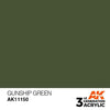 AK Interactive AK11150 Gunship Green Acrylic Paint 17ml (3rd Generation)