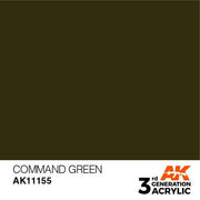 AK Interactive AK11155 Command Green Acrylic Paint 17ml (3rd Generation)