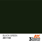 AK Interactive AK11160 Black Green Acrylic Paint 17ml (3rd Generation)