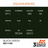 AK Interactive AK11160 Black Green Acrylic Paint 17ml (3rd Generation)