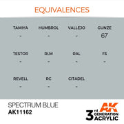 AK Interactive AK11162 Spectrum Blue Acrylic Paint 17ml (3rd Generation)