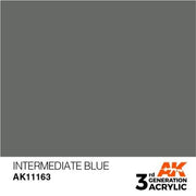 AK Interactive AK11163 Intermediate Blue Acrylic Paint 17ml (3rd Generation)