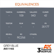 AK Interactive AK11165 Grey-Blue Acrylic Paint 17ml (3rd Generation)