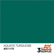 AK Interactive AK11170 Aquatic Turquoise Acrylic Paint 17ml (3rd Generation)