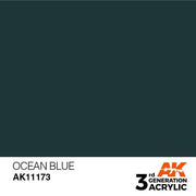 AK Interactive AK11173 Ocean Blue Acrylic Paint 17ml (3rd Generation)