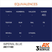 AK Interactive AK11180 Imperial Blue Acrylic Paint 17ml (3rd Generation)