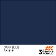 AK Interactive AK11181 Dark Blue Acrylic Paint 17ml (3rd Generation)