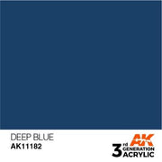 AK Interactive AK11182 Deep Blue Intense Acrylic Paint 17ml (3rd Generation)
