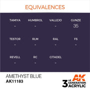 AK Interactive AK11183 Amethyst Blue Acrylic Paint 17ml (3rd Generation)