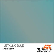 AK Interactive AK11199 Metallic Blue Acrylic Paint 17ml (3rd Generation)