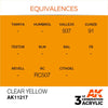 AK Interactive AK11217 Clear Yellow Acrylic Paint 17ml (3rd Generation)