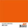AK Interactive AK11218 Clear Orange Acrylic Paint 17ml (3rd Generation)