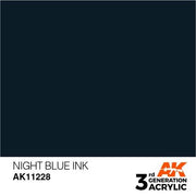AK Interactive AK11228 Night Blue Ink 17ml (3rd Generation)