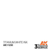 AK Interactive AK11230 Titanium White Ink 17ml (3rd Generation)