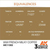 AK Interactive AK11302 AFV Series WWI French Milky Coffee Acrylic Paint 17ml 3rd Generation