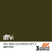 AK Interactive AK11310 AFV Series RAL 6003 Olivgrun Opt.2 Acrylic Paint 17ml 3rd Generation