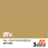 AK Interactive AK11325 AFV Series RAL 1039 F9 Sandbeige Acrylic Paint 17ml 3rd Generation