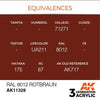AK Interactive AK11328 RAL 8012 Rotbraun Acrylic Paint 17ml 3rd Generation