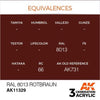AK Interactive AK11329 RAL 8013 Rotbraun Acrylic Paint 17ml 3rd Generation