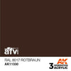 AK Interactive AK11330 AFV Series RAL 8017 Rotbraun Acrylic Paint 17ml 3rd Generation