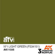 AK Interactive AK11335 AFV Series No.1 Light Green FS34151 Acrylic Paint 17ml 3rd Generation
