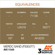 AK Interactive AK11343 AFV Series MERDC Sand FS30277 Acrylic Paint 17ml 3rd Generation