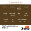 AK Interactive AK11344 Field Drab FS30118 Acrylic Paint 17ml 3rd Generation