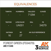 AK Interactive AK11346 AFV Series Forest Green FS34079 Acrylic Paint 17ml 3rd Generation
