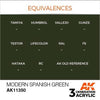 AK Interactive AK11350 AFV Series Modern Spanish Green Acrylic Paint 17ml 3rd Generation