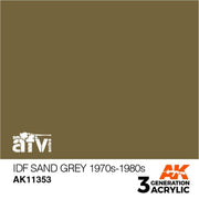 AK Interactive AK11353 AFV Series IDF Sand Grey 1970s-1980s Acrylic Paint 17ml 3rd Generation