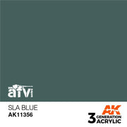 AK Interactive AK11356 AFV Series SLA Blue Acrylic Paint 17ml 3rd Generation