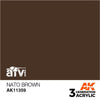 AK Interactive AK11359 AFV Series NATO Brown Acrylic Paint 17ml 3rd Generation