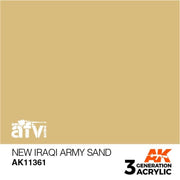 AK Interactive AK11361 New Iraqi Army Sand Acrylic Paint 17ml 3rd Generation