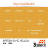 AK Interactive AK11362 British Sand Yellow Acrylic Paint 17ml 3rd Generation