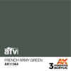 AK Interactive AK11364 AFV Series French Army Green Acrylic Paint 17ml 3rd Generation