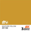 AK Interactive AK11366 AFV Series Mustard Yellow Acrylic Paint 17ml 3rd Generation