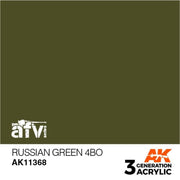 AK Interactive AK11368 Russian Green 4BO Acrylic Paint 17ml 3rd Generation