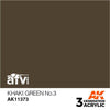 AK Interactive AK11373 AFV Series Khaki Green No.3 Acrylic Paint 17ml 3rd Generation