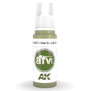 AK Interactive AK11374 AFV Series Silver Grey No.28 Acrylic Paint 17ml 3rd Generation